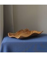 Handmade Willow Wood Serving Board, Wavy Edge Snack Plate - $75.00