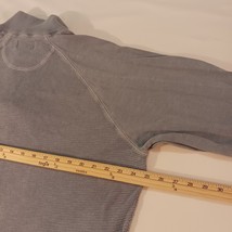 Bob Timberlake Mens Cotton Gray Sweatshirt 1/4 Zip Mock Neck Pullover Size XL image 6