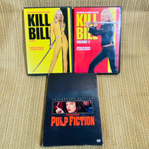 QuentinTarantino Uma Thurman 3 DVD LOT  Kill Bill I &amp; 2 Pulp Fiction - £11.59 GBP