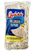 #24 Quickie Bulldozer Cotton Wet Mop Refill, 4-Ply Cotton With Looped Ends - £15.73 GBP