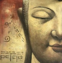 Amazing Buddha Wall Painting on Canvas - £38.53 GBP