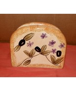 Simply Tuscan Napkin Holder Ceramic Hand Painted 7858 Scotts Collection ... - $8.90 CAD
