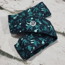 Lululemon Athletica Headband Blue Green Camo Stretch Sweatband  - £9.15 GBP