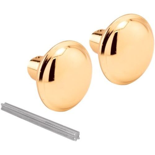 Prime-Line E 2280 Vintage Style Door Knobs w/Brass Plated Finish, 2-1/4 ... - $22.16