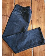 Arizona Jeans Mens Black Denim 36x29 Slim Straight Excellent Condition - £12.54 GBP