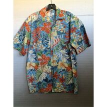 Pierre Cardin Men&#39;s M Hawaiian Floral Button-Up Shirt Multicolor Summer - $19.80