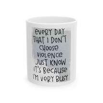 Busy Choice Ceramic Mug - 11oz &amp; 15oz, Funny Coffee Cup for Stress Relie... - $264.67 MXN+