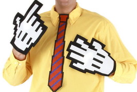 Computer Video Game 8 Bit Pixel Red and Blue Costume Necktie COSPLAY NEW... - £7.67 GBP