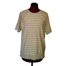 AG Adriano Goldschmied Top Multicolor Women Size Small Short Sleeves Striped - £73.43 GBP