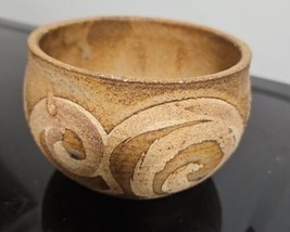 Unglazed Bowl Clay Decorative  4 1/2&quot; Wide - £30.95 GBP