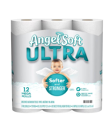 Angel Soft 2-Ply Mega Roll Bathroom Tissue3 20.0ea x 12 pack - £17.94 GBP