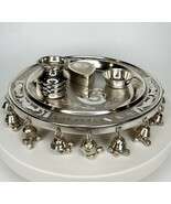 Pooja Puja Thali Set 900 Silver In Box - €576,46 EUR