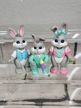 1996 Fisher Price Hideaway Hollow Bunny Rabbit Dollhouse Family Figures ... - £15.56 GBP