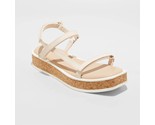 Women&#39;s Nova Sporty Cork Platform Sandals - a New Day - Size US 8.0 - $14.99