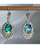 TG# #Sterling 925 Silver &amp; Abalone Dangles - £46.74 GBP