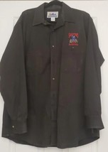 Vintage San Antonio Stock Show &amp; Rodeo 2001 Button Dress Shirt Black L C... - £31.13 GBP