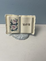 Vintage mom is Mid Century Decorative  Ceramic Shelf Sitter Floral - £13.41 GBP