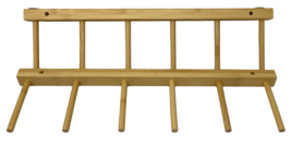2 Pack Bamboo Hat Racks for Baseball Caps Free Standing Organizer for 30 Caps image 4