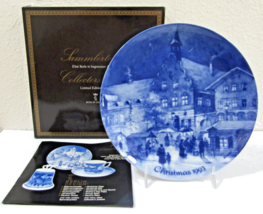 Vintage Berlin Design 1993 Christmas Eve in Duchau Collector Plate and Box - $18.81