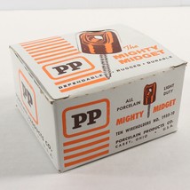 Box of 10 Mighty Midget VTG Light Duty Porcelain Wire Holder Lag Screw Insulator - $89.23