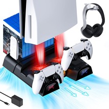 NexiGo PS5 Accessories Vertical Stand with Headset Holder and AC Adapter, for - £41.42 GBP