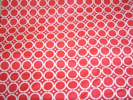  Red with White Circles, Cotton Sewing Fabric - $19.99