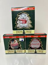 Coca-Cola Trim A Tree Collection Christmas Ornament lot of 3 x86 - $14.08 CAD
