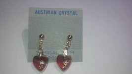 austrian crystal earrings  e5778R - £7.90 GBP