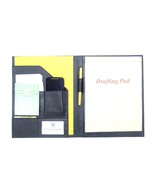 Leather Notepad Portfolio Writing Pad Portfolio Black Leather Pad Portfolio - £49.33 GBP