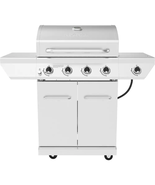 4-Burner Propane Gas Grill in Stainless Steel with Side Burner - $7,132.17 MXN
