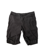 NYDJ Womens Shorts Black Linen Blend Bermuda Walking Size 6 - £10.56 GBP