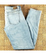 HART Denim Jeans Straight Leg Size 29 Light Blue Wash Distressed Style 1... - £10.38 GBP