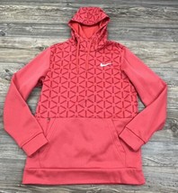 Nike Men&#39;s Therma-fit Red/Coral All Over Print Fleece Hoodie (DD1760-605... - £22.58 GBP