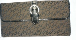 NICE BIG CANVAS CLUTCH WALLET - $8.00
