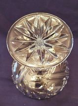 CRYSTAL ETCHED COMPOTE CANDY DISH 5.5" TALL image 5