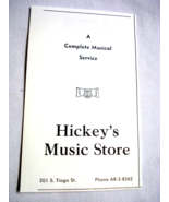 1972 Ad Hickey&#39;s Music Store, 201 S. Tioga St. Ithaca, N.Y. - $12.33 CAD