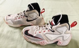 Youth Nike Lebron 13 Horror Flick Sneakers Red Black White sz. 5.5Y *(Womens 7)* - £35.92 GBP