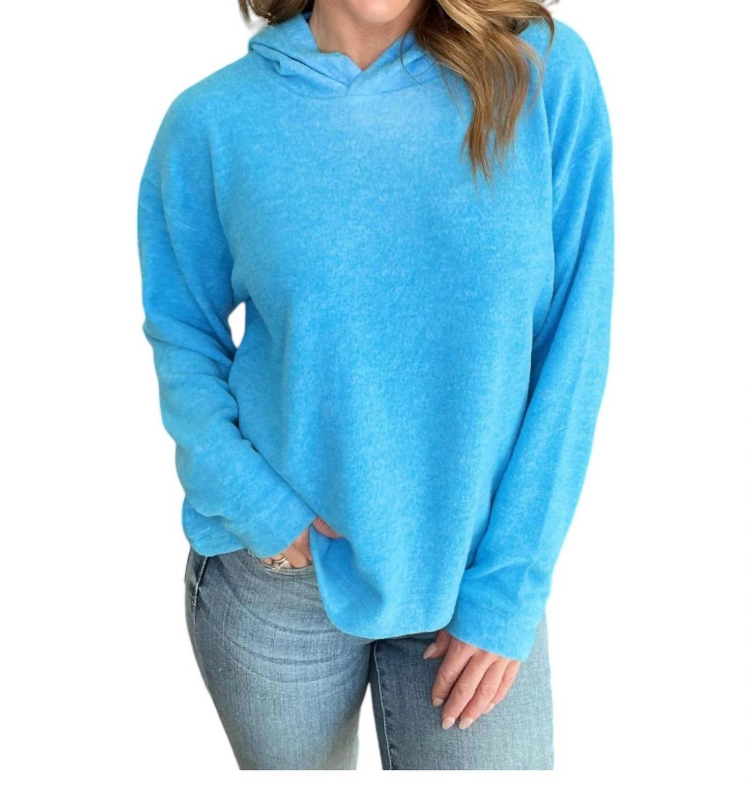 Zenana hooded melange brushed hacci sweater size S/M - $29.70
