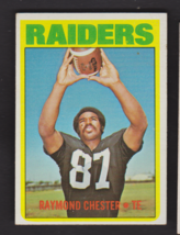 1972 Topps # 143 Raymond Chester Rookie  Raiders NM - £7.04 GBP
