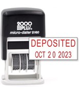 Cosco 2000 Plus Self-Inking Rubber Date Office Stamp with DEPOSITED Phra... - $530.00 MXN