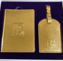 ELTON JOHN PASSPORT HOLDER &amp; LUGGAGE TAG NEW FAREWELL TOUR 2018 SWAG SOU... - €5,03 EUR