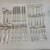 Set of 36 1847 Rogers Bros Remembrance Silverplate Flatware Set For 6 & Serving - $45.46
