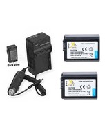 2X Batteries + Charger for Sony NEX-3A NEX-3C NEX-3CA NEX-3CD NEX-3D A7S... - $44.06