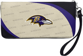 Baltimore Ravens NFL Women&#39;s Curve Zip Organizer Wallet / Purse - $17.59