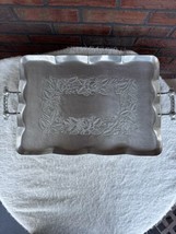 Vintage Everlast Metal Hand Forged Hammered Serving Tray w/Handles 17.5 ... - $27.80 CAD