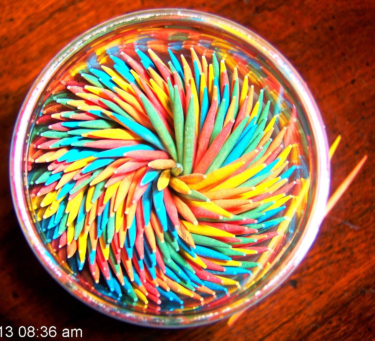 rOund Colored Wood TOOTHPICKS Wooden Bar &amp; Party Picks hors d&#39;oeuvre Lau... - $24.11