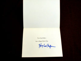 HUGH HEFNER PLAYBOY OWNER SIGNED AUTO 1970 PLAYBOY HAPPY FATHERS DAY CAR... - £311.09 GBP