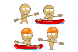 Kayak clipart, Adventure clipart, Canoe clipart, Boat, Cartoon clipart, ... - £2.78 GBP
