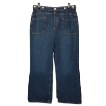 Free People We The Free Adjustable Waist Wide Leg Button Fly Jeans Sz 32... - $59.95
