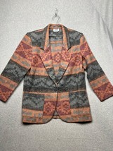 Vintage Star Clothing Company Southwest Blazer Aztec Jacket Sz M Cotton Blend - £37.35 GBP